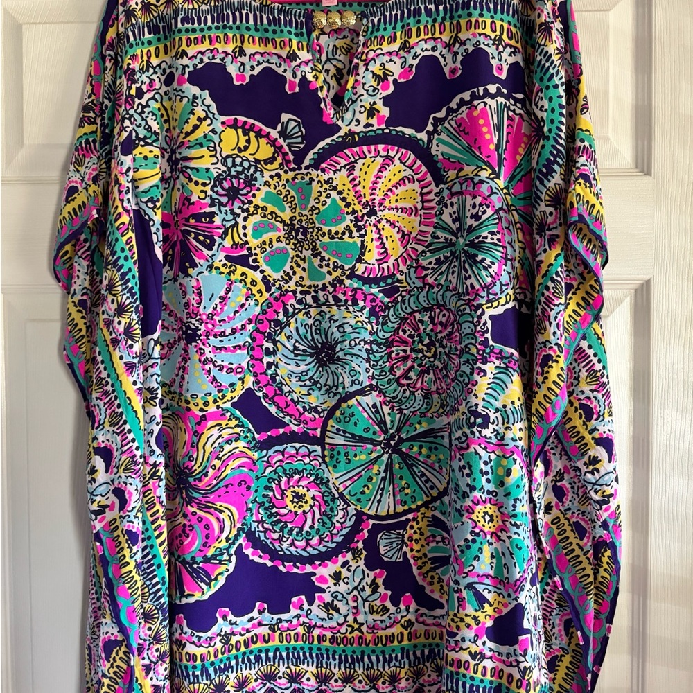 Lilly Pulitzer Asymmetrical Dress - Purple, Pink, Green
